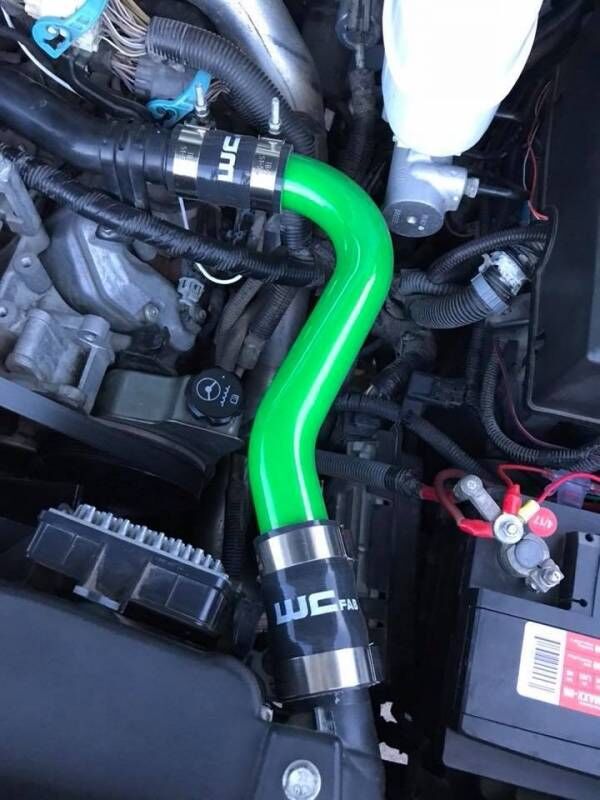 WCFab 2006-2010 LBZ/LMM Duramax Upper Coolant Pipe Illusion Blueberry Two Stage Powder Coating - WCF100622-IBB - Wehrli Custom Fabrication