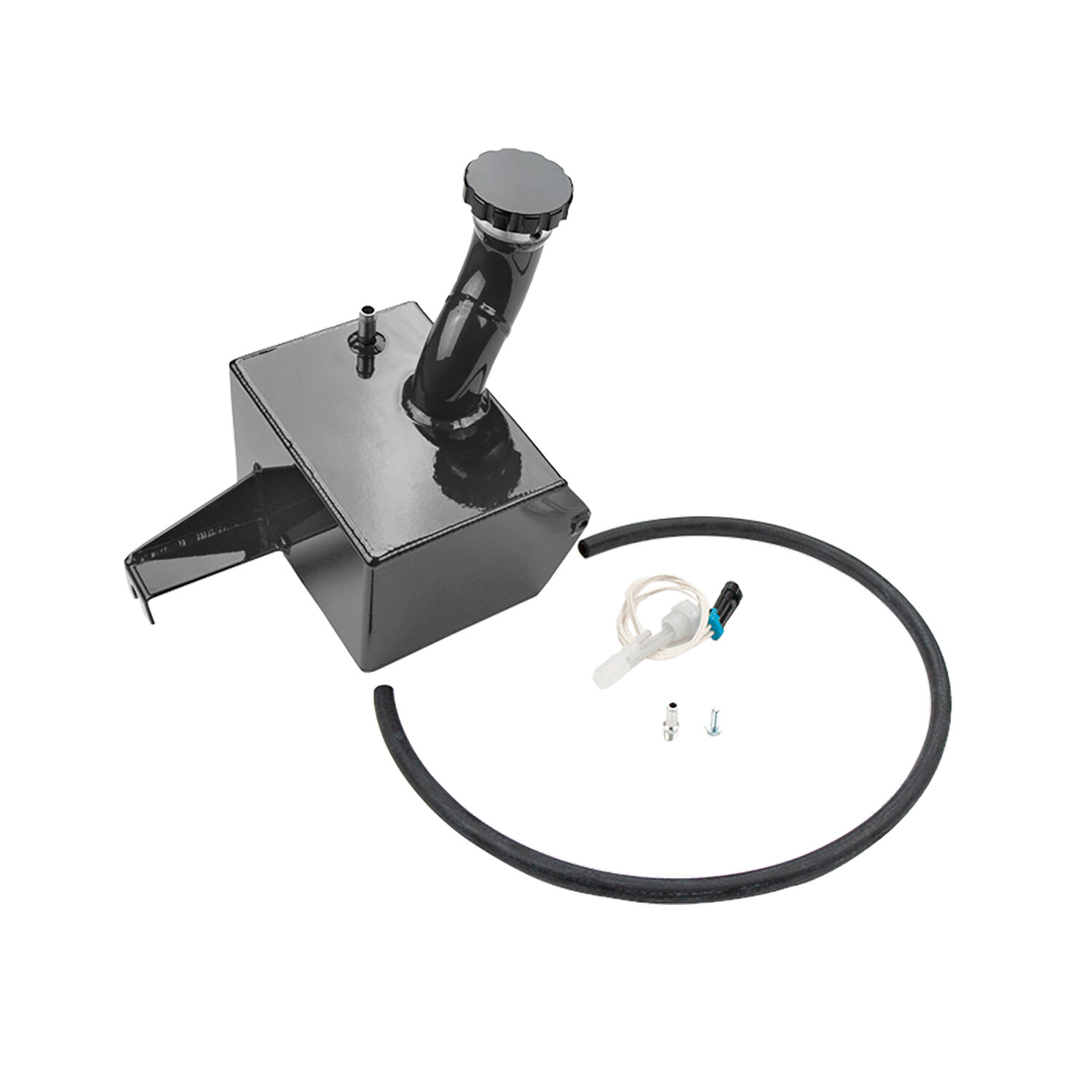 WCFab 2013-2018 6.7L Cummins OEM Placement Coolant Tank Kit Candy Teal Two Stage Powder Coating - WCF100628-CT - Wehrli Custom Fabrication