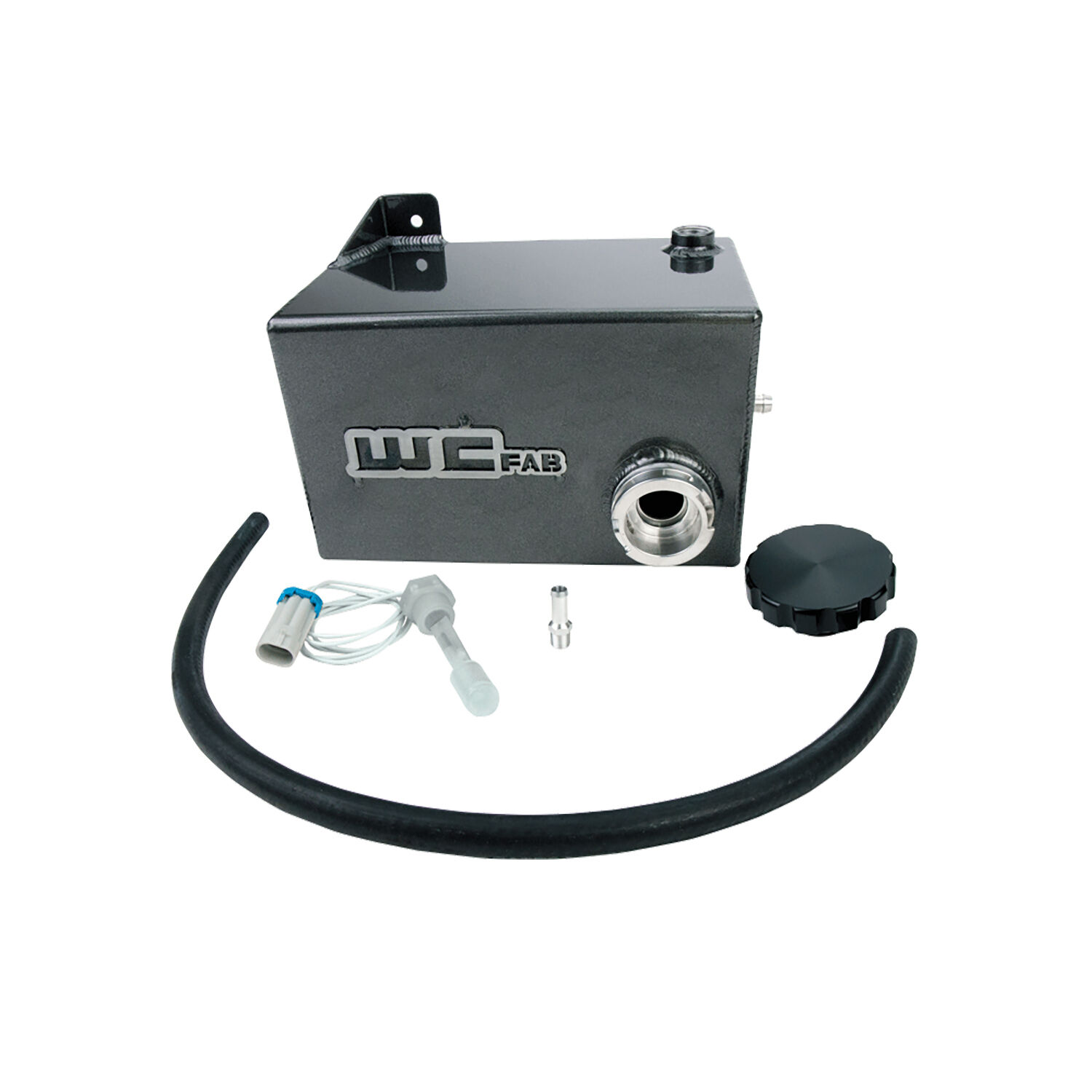 WCFab 2001-2006 LB7/LLY/LBZ Duramax OEM Placement Coolant Tank Kit Gloss White Single Stage Powder Coating - WCF100645-GW - Wehrli Custom Fabrication