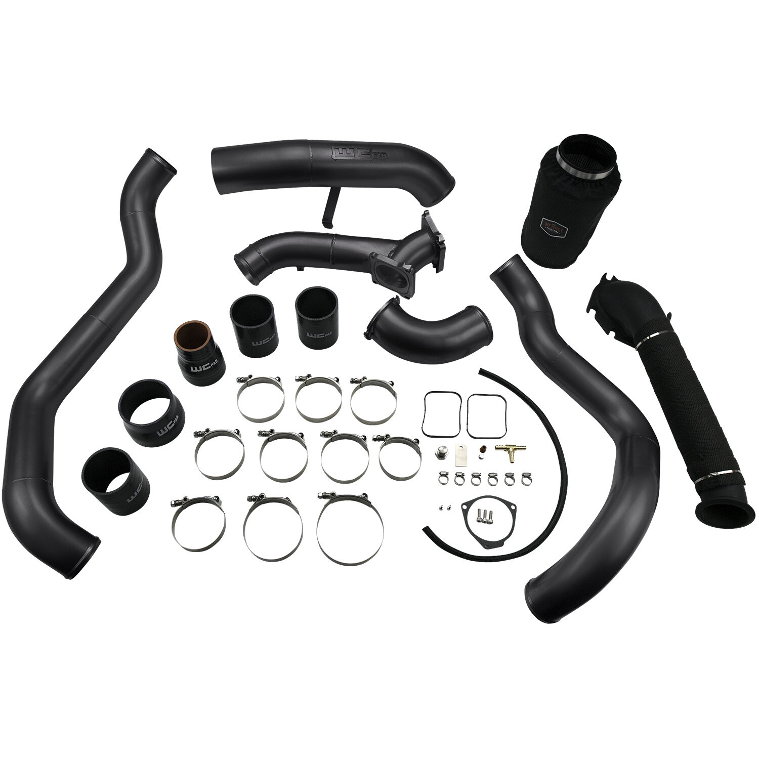 WCFab 2001-2004 LB7 Duramax High Flow Intake Bundle Package Illusion Blueberry Two Stage Powder Coating - WCF100712-IBB - Wehrli Custom Fabrication