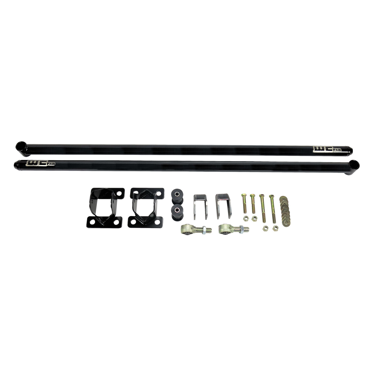 WCFab 2011-2019 Duramax RCLB/CCSB/ECSB 60 Inch Traction Bar Kit Candy Red Two Stage Powder Coating - WCF100851-CR - Wehrli Custom Fabrication