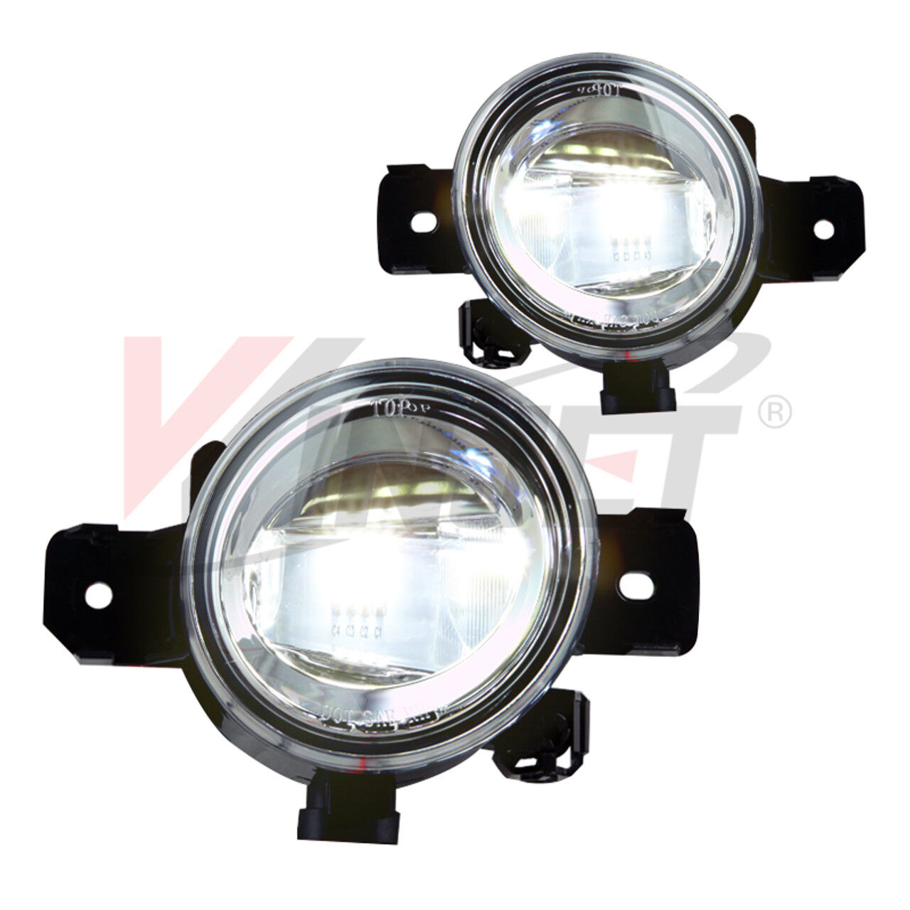 2004-2013 Nissan Sentra Clear LED Fog Lights OE/Replacement Style