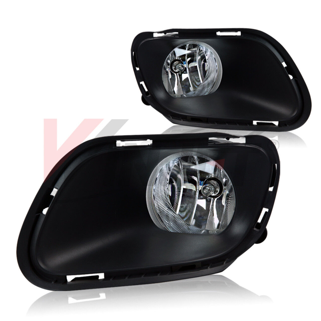 2006-2008 Jeep Cherokee Clear Fog Lights - CFWJ-0471-C
