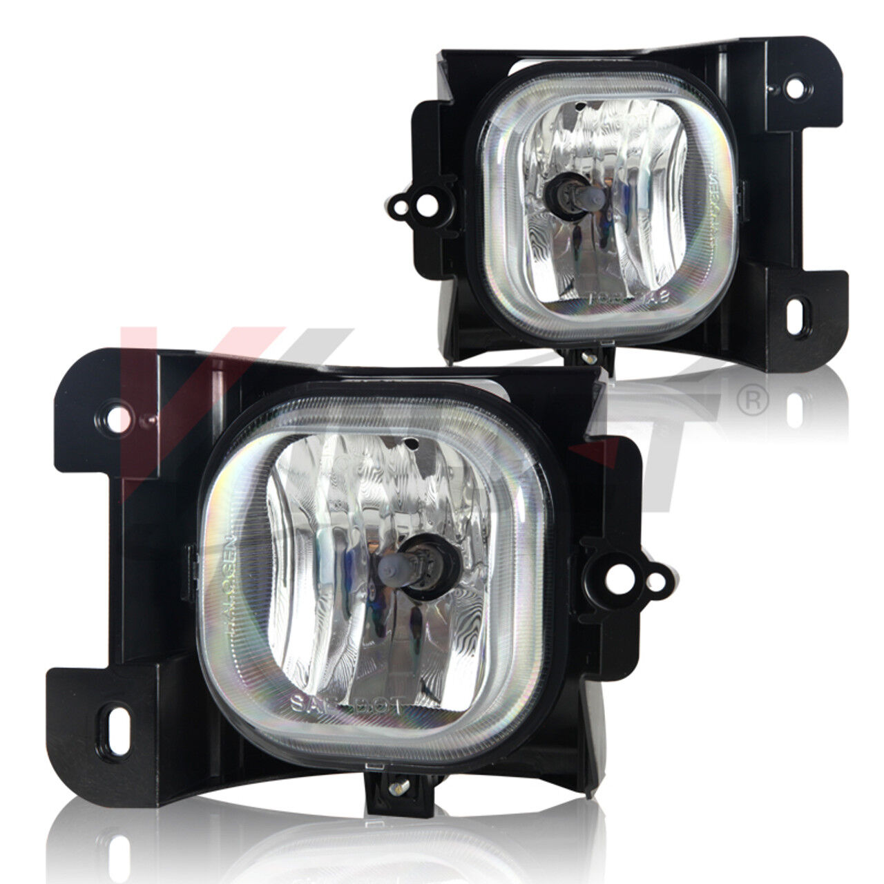 2004-2005 Ford Ranger Clear Fog Lights OE/Replacement Style - CFWJ-0555-C