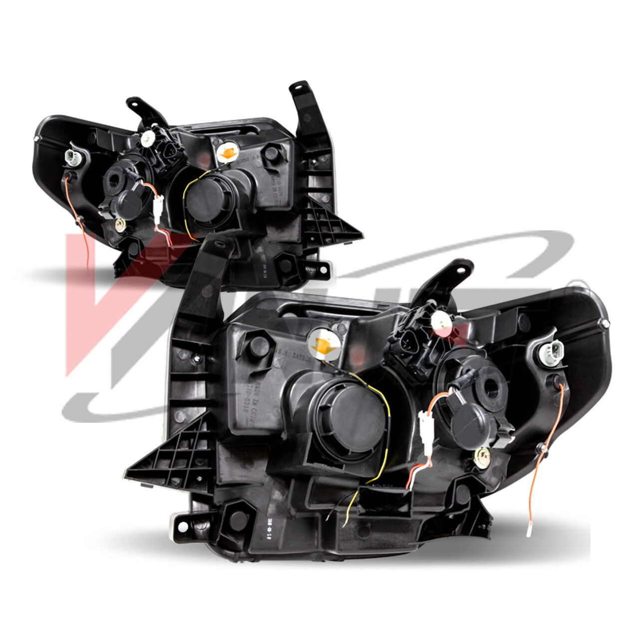2014-2021 Toyota Tundra Renegade Style Chrome/Clear/ Projector LED HeadLights with Sequential Turn Signal