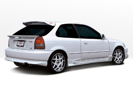 1999-2000 Honda Civic 3dr Avenger Style Wings West Body Kit