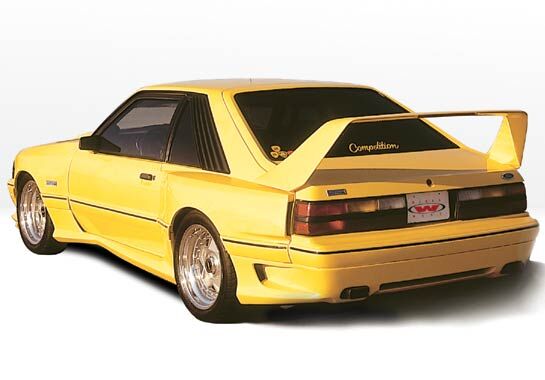 1987-1993 Ford Mustang LX HatchBack Dominator Style Wings West Wide Body Kit 10PC