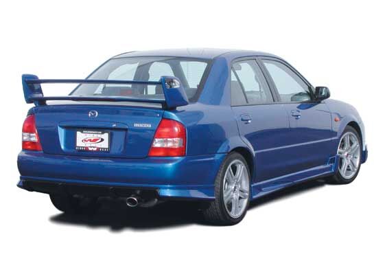 2001-2003 Mazda Protege 4dr MP5 Style Wings West Body Kit