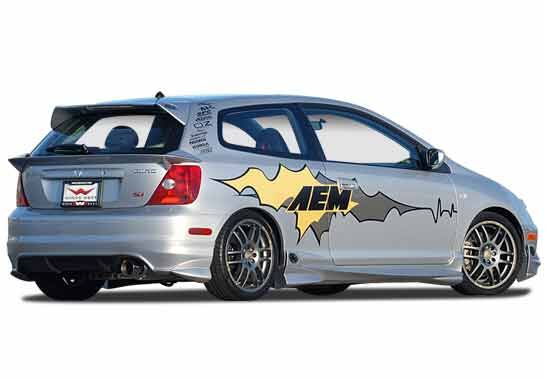 2002-2004 Honda Civic Si HB G55 Style Wings West Body Kit