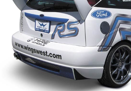 2000-2004 Ford Focus ZX3 WRC w Flares & Spoiler Style Wings West Wide Body Kit 7PC