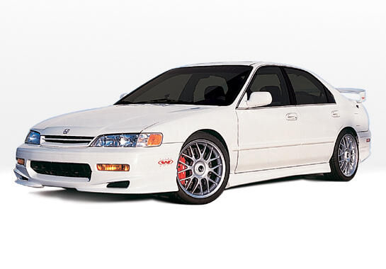 1994-1995 Honda Accord 4dr W Type Style Wings West Body Kit - WW-890267