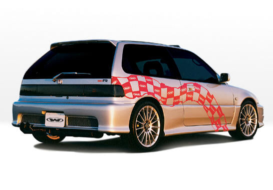 1988-1991 Honda Civic HB Racing Series Style Wings West Body Kit