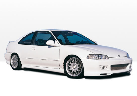 1992-1995 Honda Civic 2dr Racing Series Style Wings West Body Kit - WW-890073
