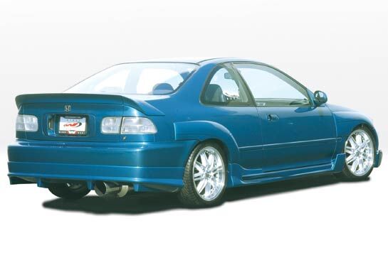 1992-1995 Honda Civic 2dr G5 w Flares Style Wings West Body Kit