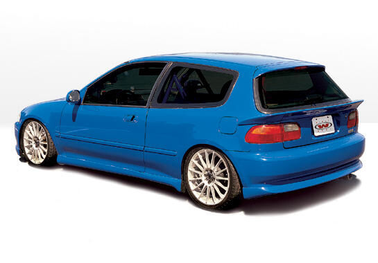 1992-1995 Honda Civic 3dr Racing Series Style Wings West Body Kit