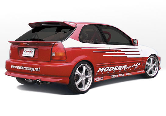 1996-1998 Honda Civic 3dr BigMouth Style Wings West Body Kit