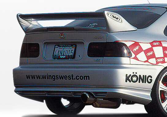 1996-1998 Honda Civic 2dr Aggressor Style Wings West Body Kit