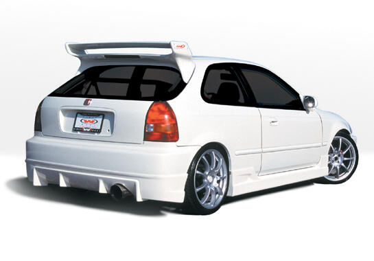 1996-1998 Honda Civic 3DR Hatchback Tuner Style Wings West Body Kit