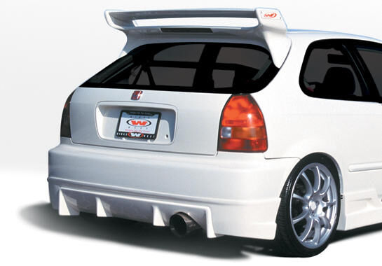 1996-1998 Honda Civic 3DR Hatchback Tuner Style Wings West Body Kit