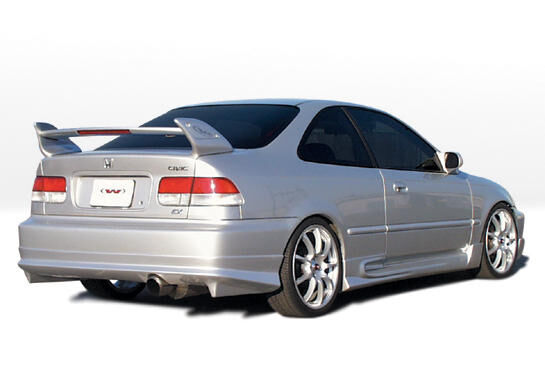 1999-2000 Honda Civic 2dr W Type Style Wings West Body Kit