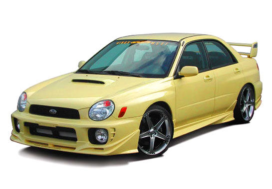 2002-2003 Subaru WRX W-Type Style Wings West Body kit - WW-890701