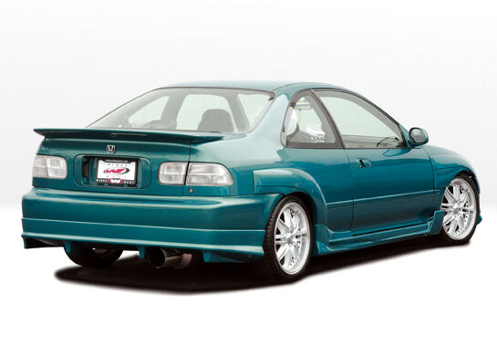 1992-1995 Honda Civic 2dr BigMouth w Flares Style Wings West Body Ki