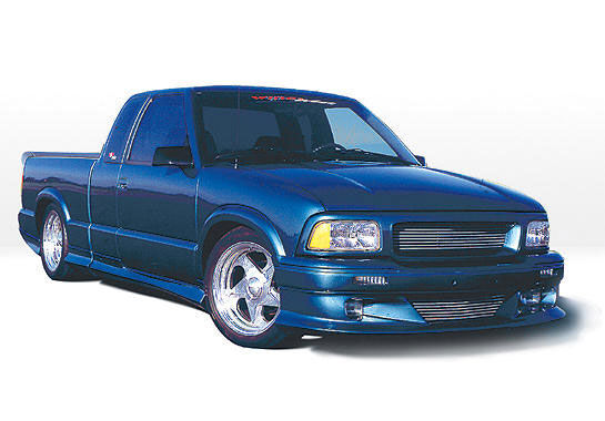 1994-1997 Chevy S10 & Sonoma Ext Cab w/3rd Door 7pc Ground Effects K - WW-890161