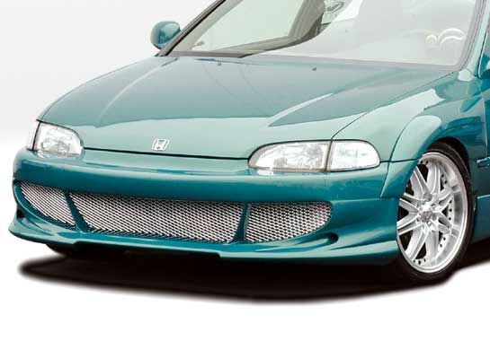 1992-1995 Honda Civic 2dr BigMouth w Flares Style Wings West Body Ki