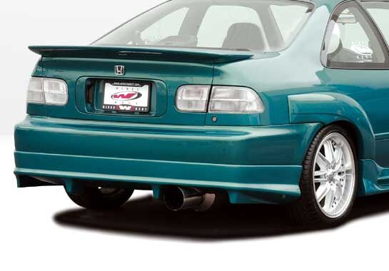 1992-1995 Honda Civic 2dr BigMouth w Flares Style Wings West Body Ki
