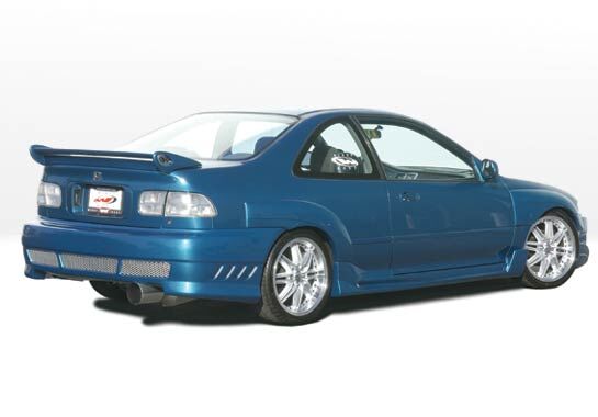 1992-1995 Honda Civic 2dr Avenger w Flares Style Wings West Body Kit