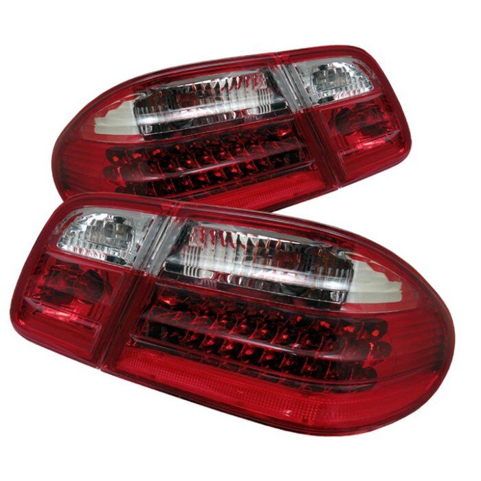 1996-2002 Merdedes Benz W210 E Class Red/Clear LED Tail Lights - ALT-CL-MBW210-L