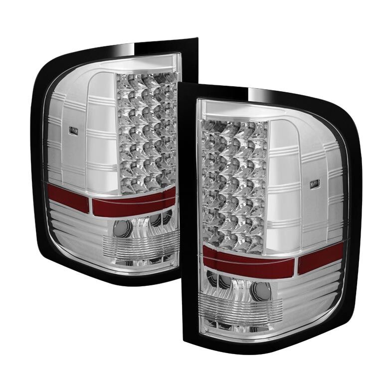 2007-2012 Chevy Silverado 1500/2500/3500 Chrome LED Tail Lights - ALT-JH-CS07-LE