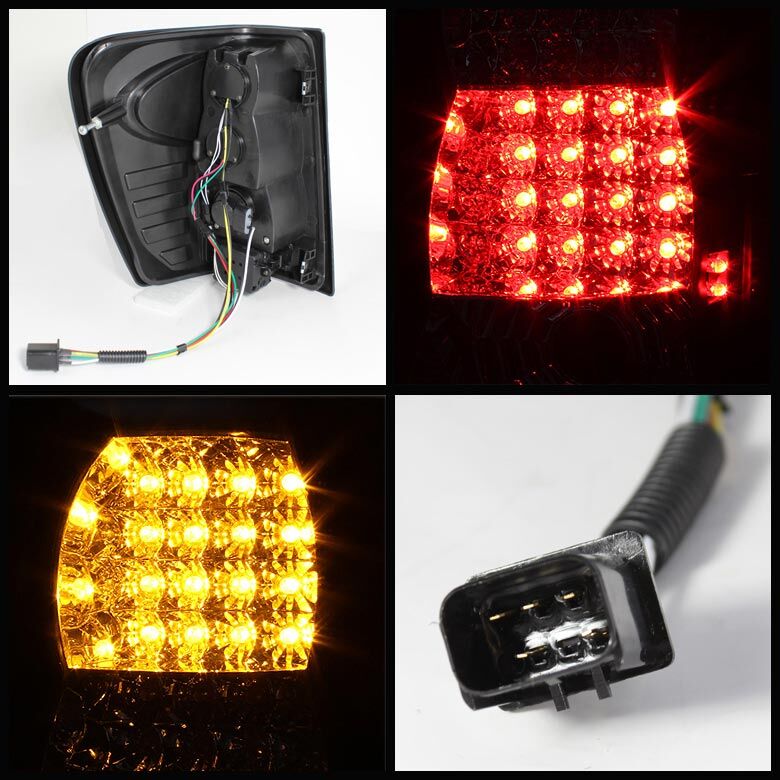1999-2004 Jeep Grand Cherokee Black LED Tail Lights
