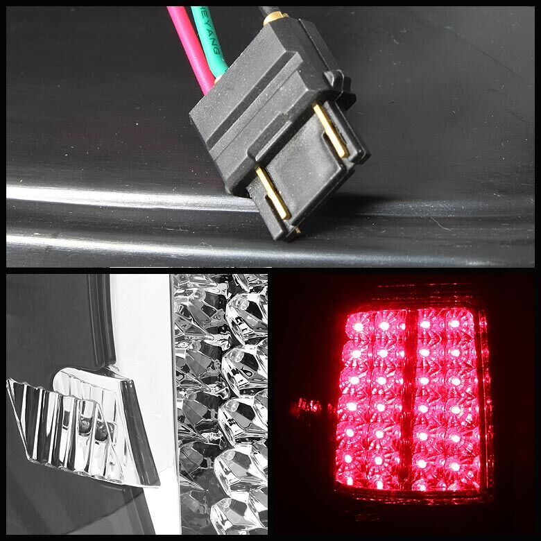 2007-2012 Toyota Tundra Black LED Tail Lights
