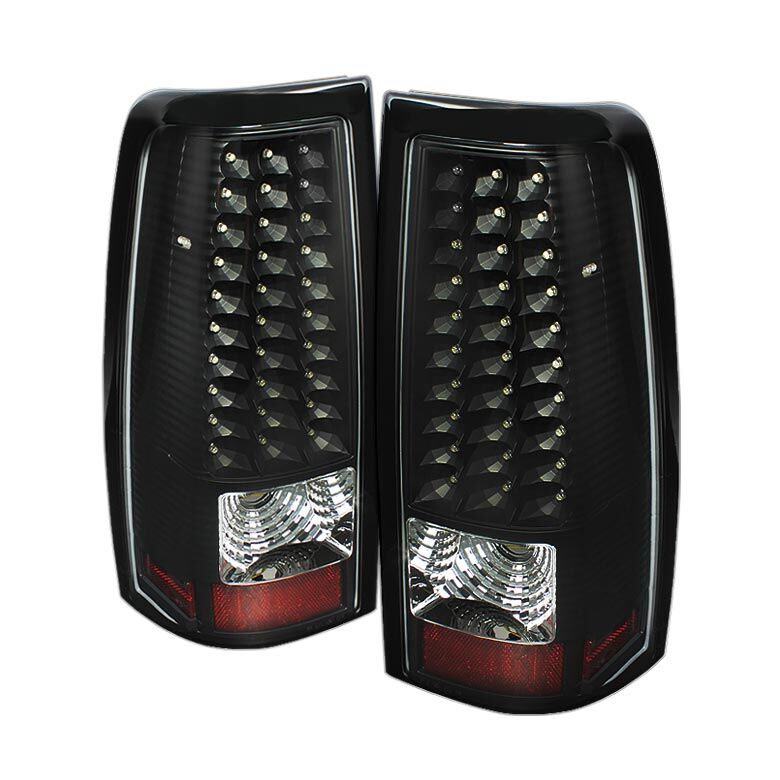 2004-2006 GMC Sierra 1500/2500/3500 Fleetside Black LED Tail Lights - ALT-ON-CS0