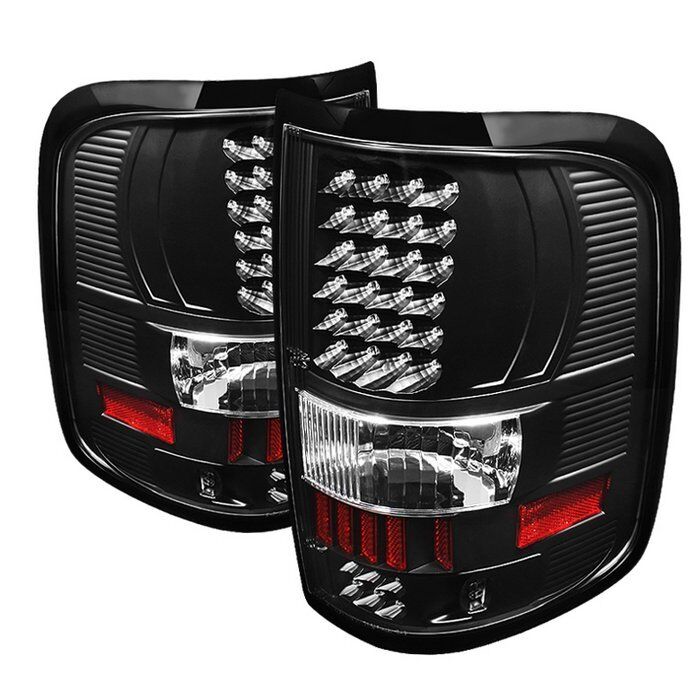 2004-2008 Ford F150 Styleside Black LED Tail Lights - ALT-ON-FF15004-LED-BK