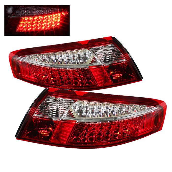 1999-2004 Porsche 996 Red/Clear LED Tail Lights - ALT-ON-P99699-LED-RC