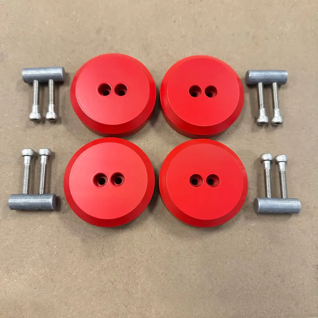 2020-2023 Tesla Model Y Stealth Lift Pads Fire Engine Red - 01334104