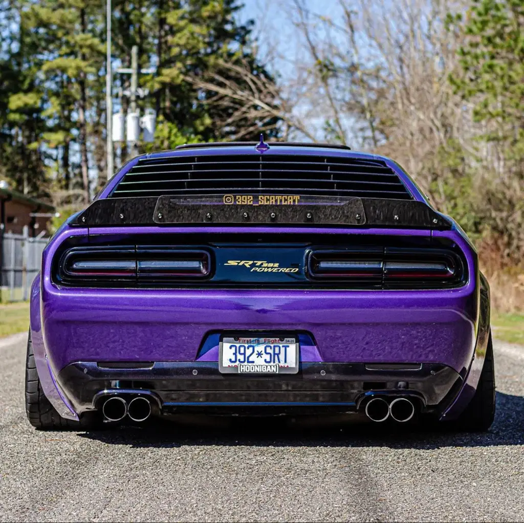 2009-2023 Dodge Challenger No SRT/Hellcat Cutout Wicker Bill Polished