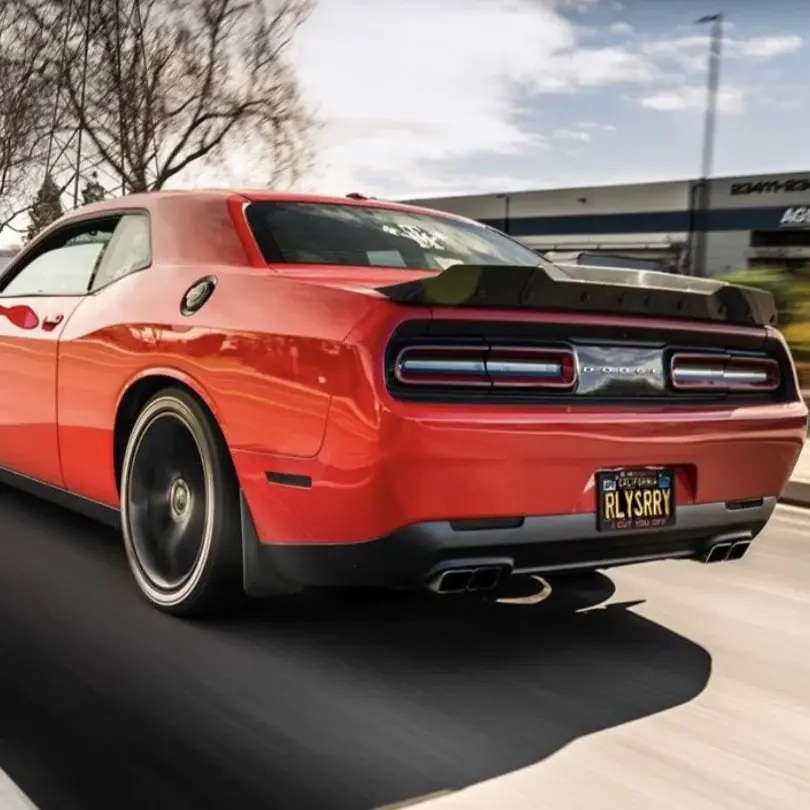2009-2023 Dodge Challenger No SRT/Hellcat Cutout Wicker Bill Polished - 05131011-NCO