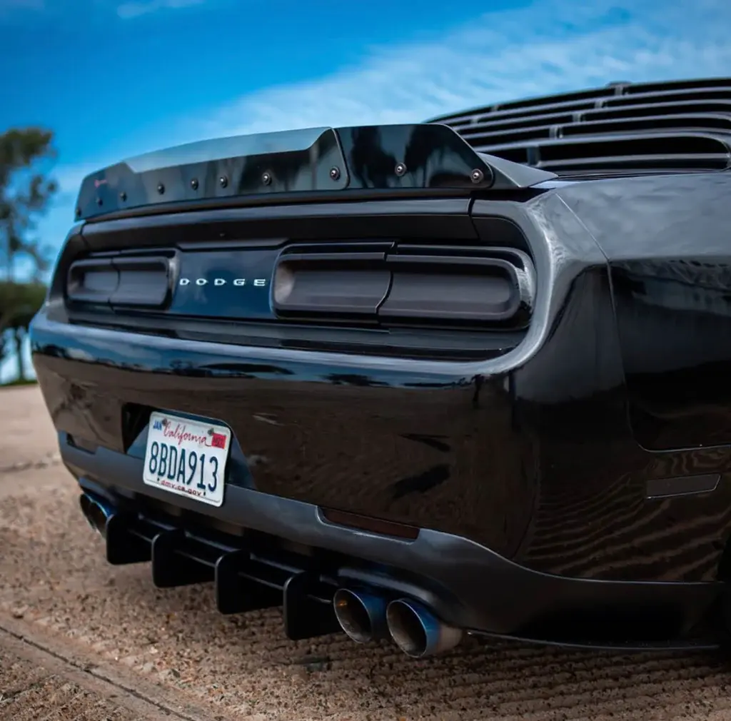 2009-2023 Dodge Challenger With SRT/Hellcat Cutout Wicker Bill Standard