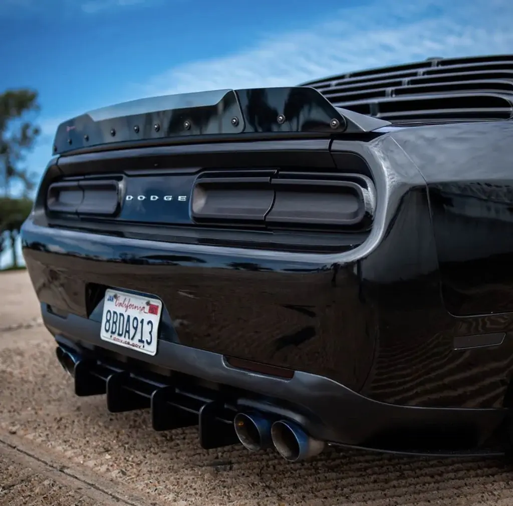 2009-2023 Dodge Challenger With SRT/Hellcat Cutout Wicker Bill Standard