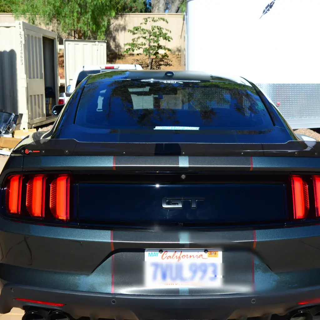 2015-2023 Ford Mustang Small Wicker Bill Dark Tint