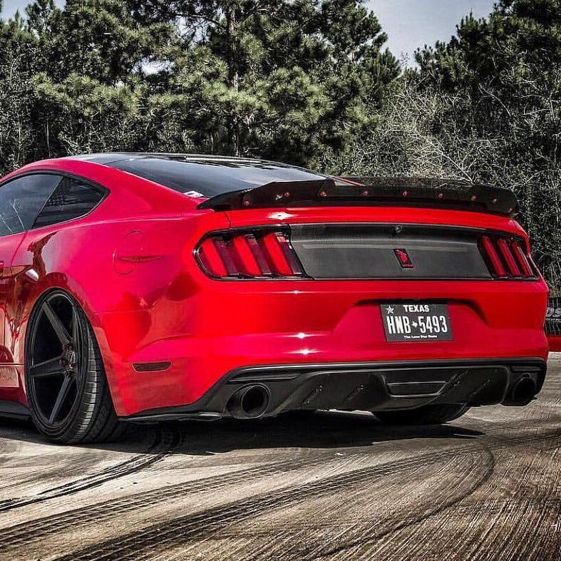 2015-2023 Ford Mustang Track-Pack Wicker Bill Dark Tint
