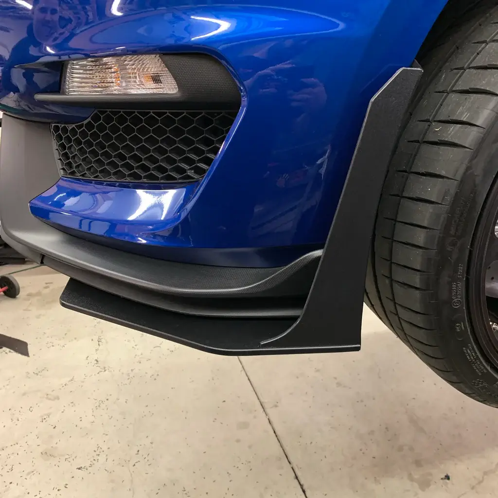 2016-2020 Ford Mustang GT350 GT500-Style Front Splitter Winglet & Fender Extensions