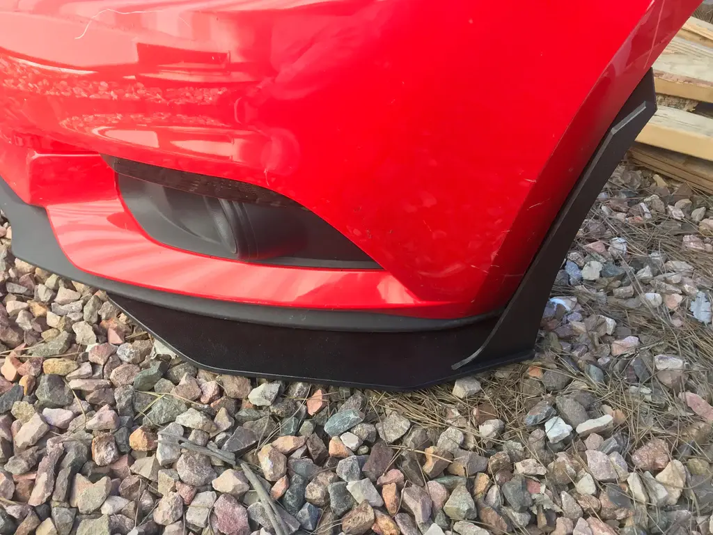2015-2017 Ford Mustang V6 GT500-Style Front Splitter Winglet & Fender Extensions - 22156302