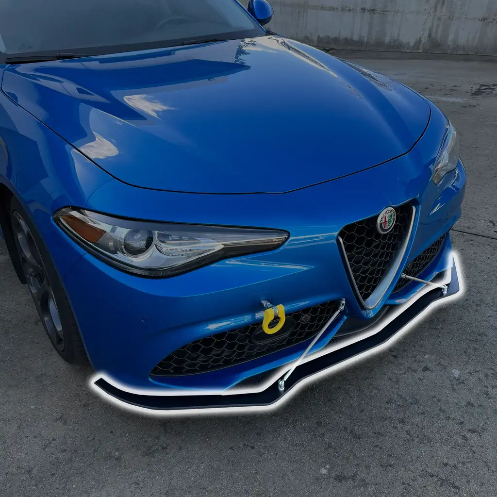 2016-2023 Alfa Romeo Giulia Without Aftermarket Lip Extension Front Splitter Extension