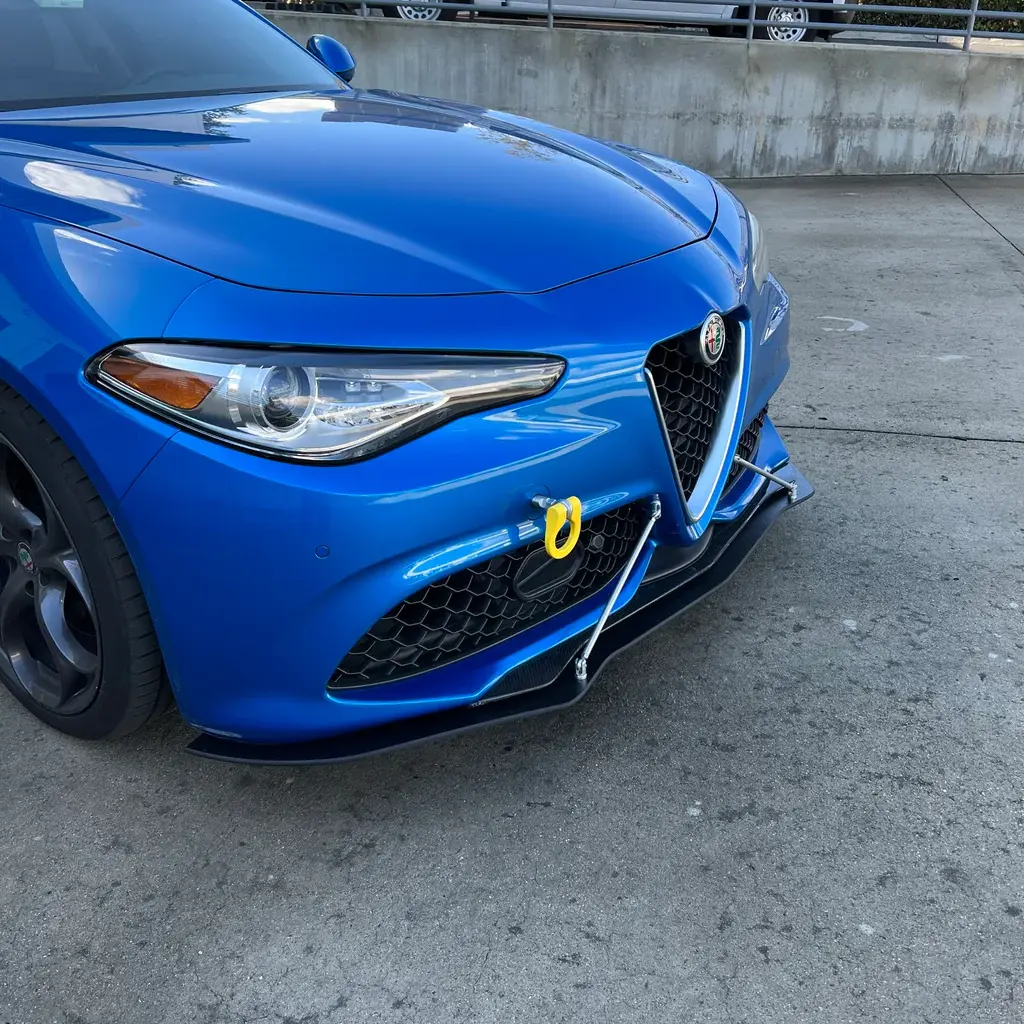 2016-2023 Alfa Romeo Giulia Without Aftermarket Lip Extension Front Splitter Extension