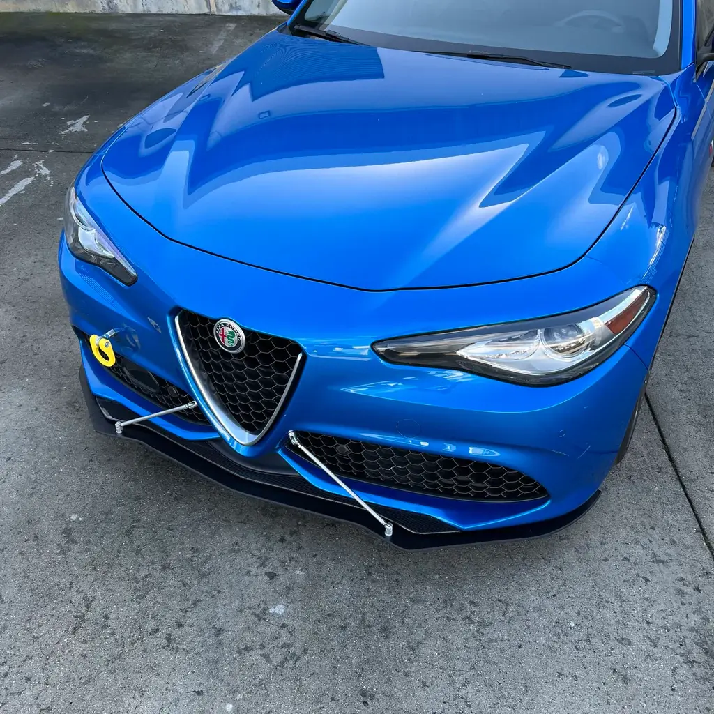 2016-2023 Alfa Romeo Giulia Without Aftermarket Lip Extension Front Splitter Extension