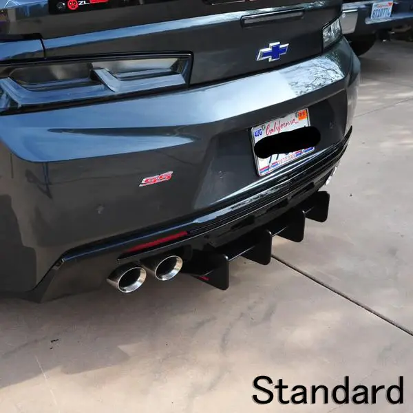 2016-2018 Chevrolet Camaro SS/LT Rear Diffuser w/ Quad Tip Stock Muffler - Standard